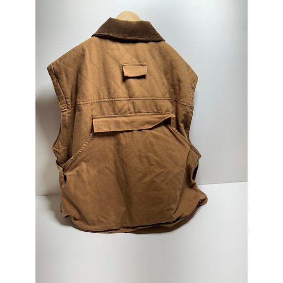 Woolrich Men’s Outdoor Guide Collection Hunting Brown Canvas Vest Sz XL - Picture 13 of 13